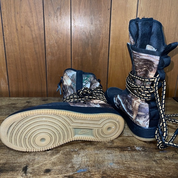 NIKE SF Air Force 1 High Realtree Black Size 10.5 M - Rare Find! - Picture 6 of 9